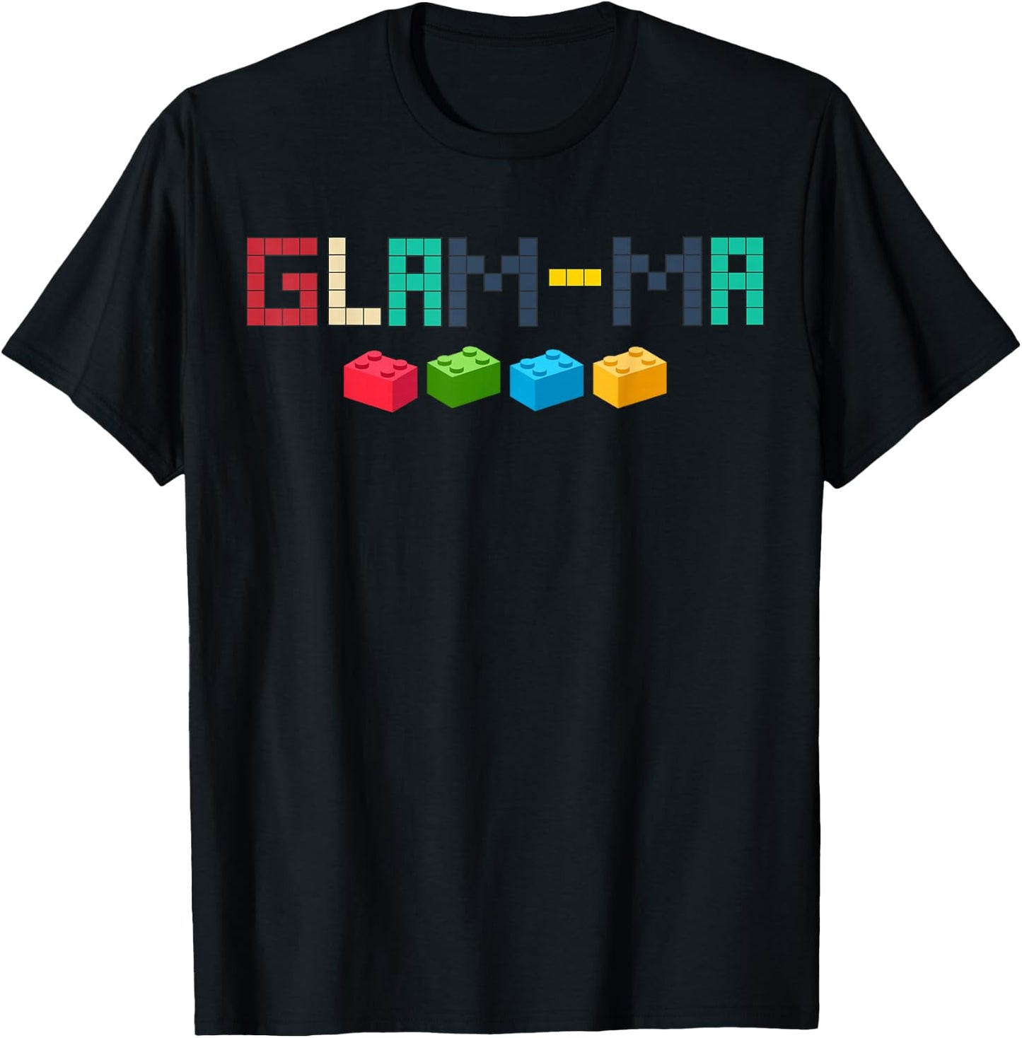 Glam-ma Master Builder Building Bricks Blocks Funny Set T-Shirt - T-Shirt | Black