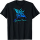 Grand Turk, Turks & Caicos Vintage Tribal Manta Ray Vacation T-Shirt - T-Shirt | Black