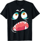 Monster Face Lazy DIY Halloween Costume Cute Creeps T-Shirt - T-Shirt | Black