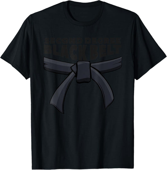 Second Degree Black Belt Martial Arts Karate T-Shirt - T-Shirt | Black
