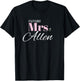 Cute Engagement Future Mrs Allen Bachelorette T-Shirt - T-Shirt | Black