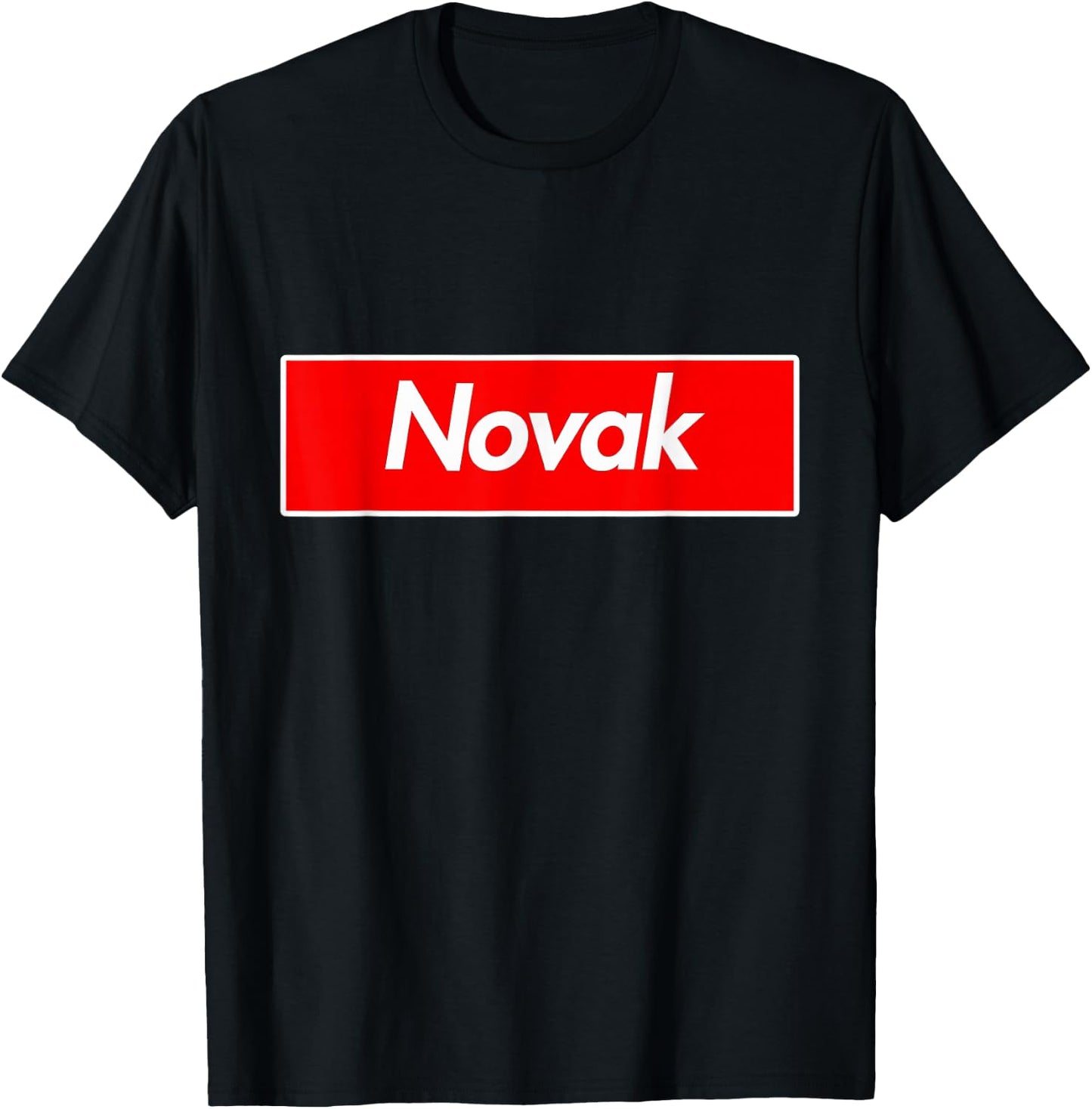 Novak Name T-Shirt - T-Shirt | Black