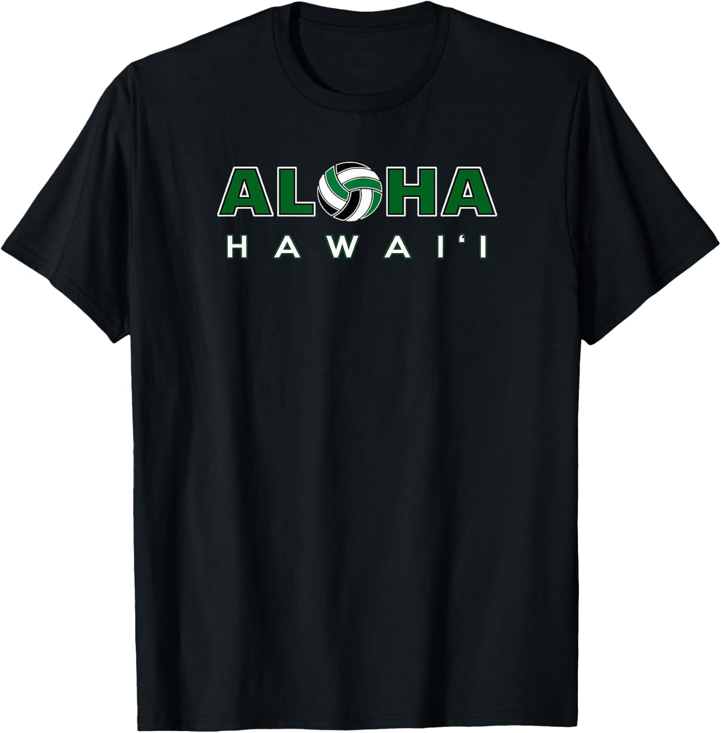 ALOHA Hawaii Volleyball T-Shirt - T-Shirt | Black