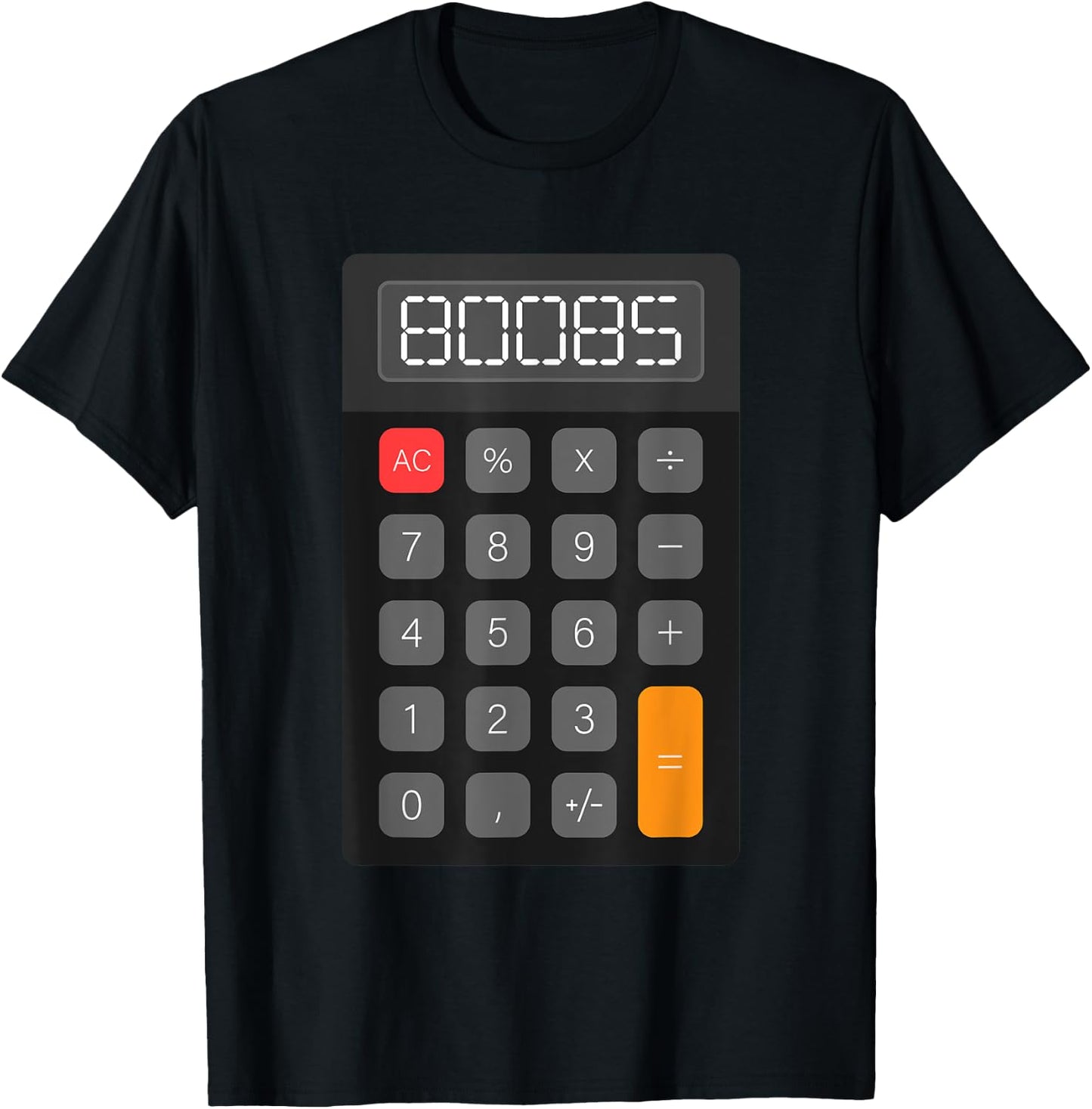 Boobs Calculator Funny Accountant Halloween Costume Math T-Shirt - T-Shirt | Black