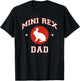 Mini Rex Rabbit Dad T-Shirt - T-Shirt | Black