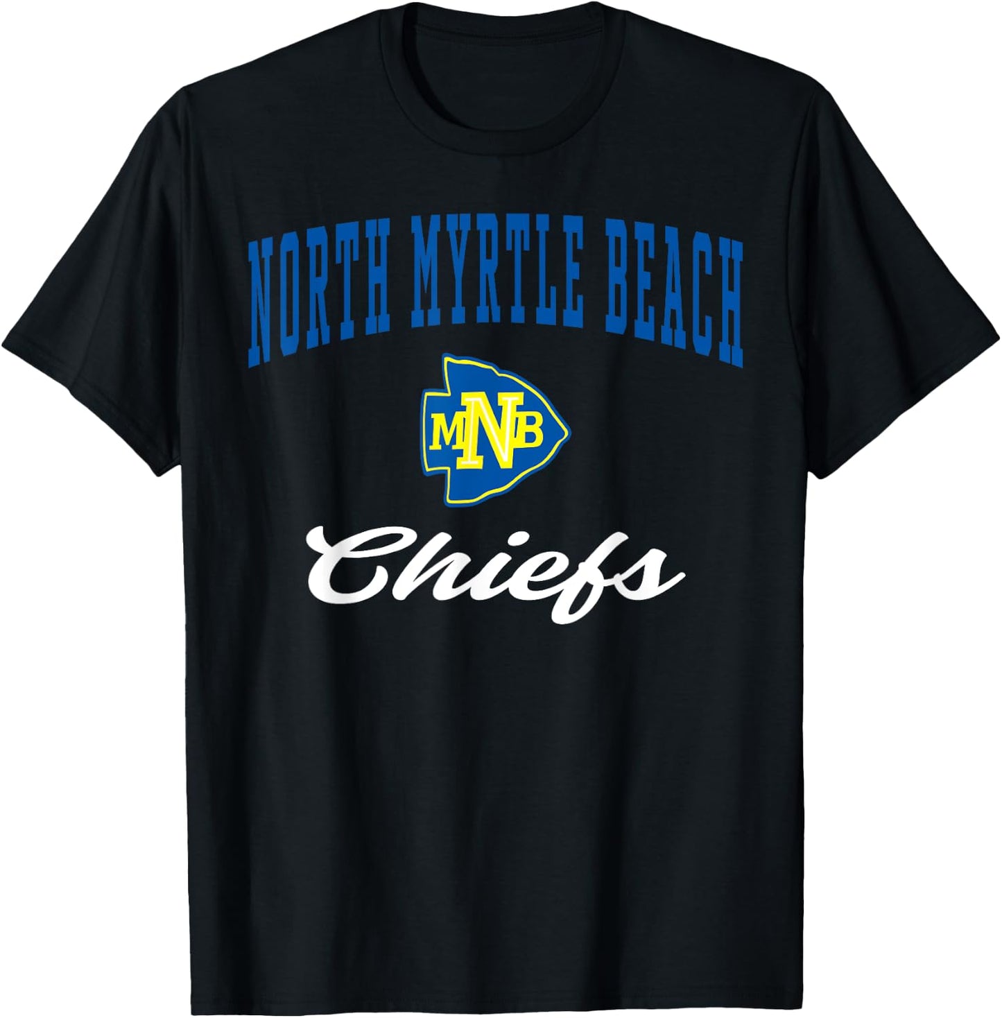 North Myrtle Beach High School Chiefs C3 Women Girls Kids T-Shirt - T-Shirt | Black