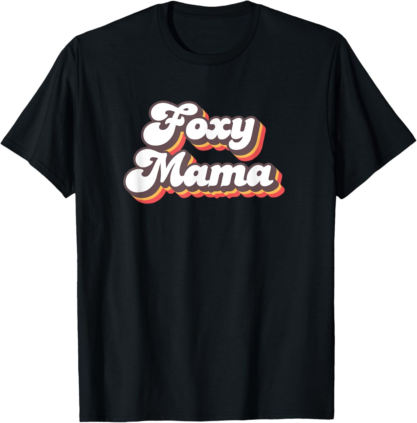 Foxy Mama Roller Disco Outfit 70s Costume T-Shirt - T-Shirt | Black