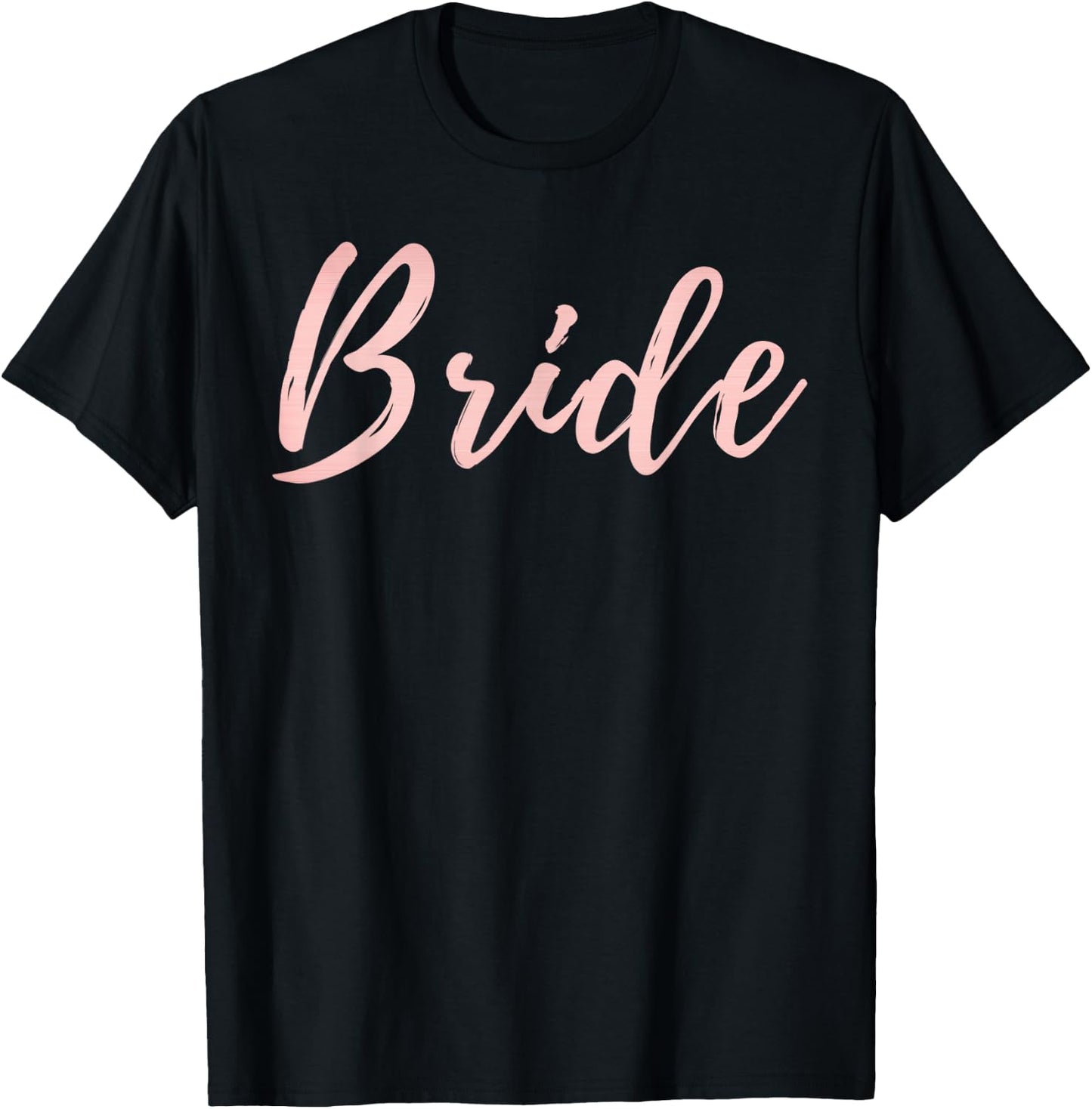 Bride Rose Gold Wedding Party Shirt T-Shirt - T-Shirt | Black