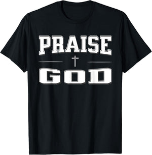 Christian shirts , PRAISE GOD T-Shirt - T-Shirt | Black