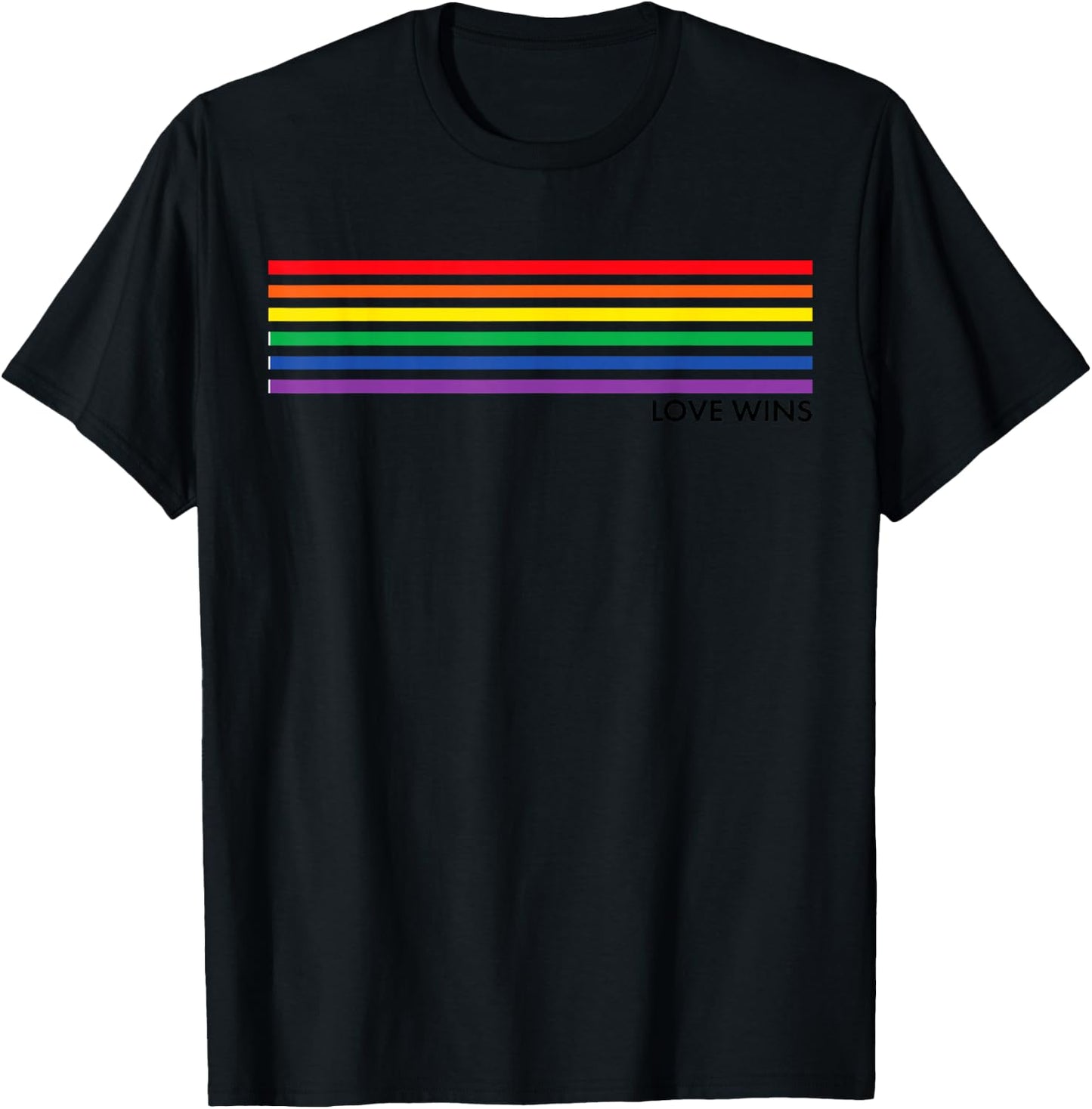 Gay Pride Rainbow Equality Gift White T-Shirt - T-Shirt | Black