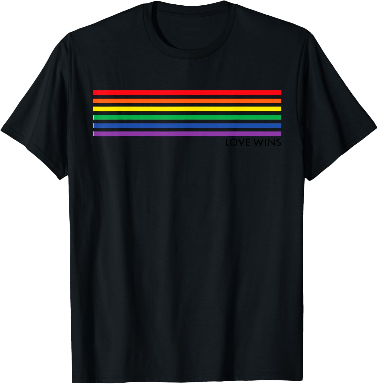 Gay Pride Rainbow Equality Gift White T-Shirt - T-Shirt | Black