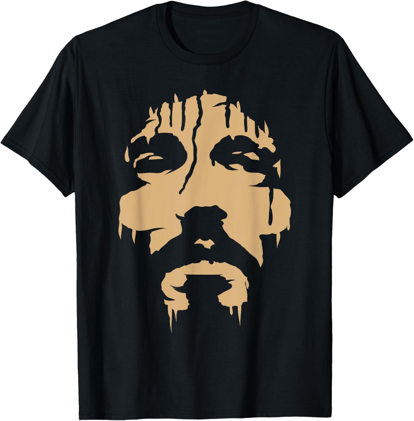 Face of Jesus Christ Lord and Savior Christian T-Shirt - T-Shirt | Black