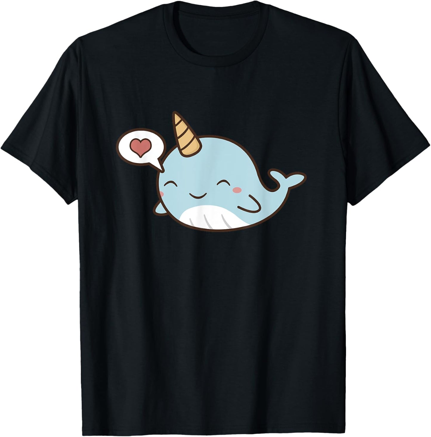 Narwhal Unicorn Of The Sea T shirt Girls Kids Women Gifts T-Shirt - T-Shirt | Black