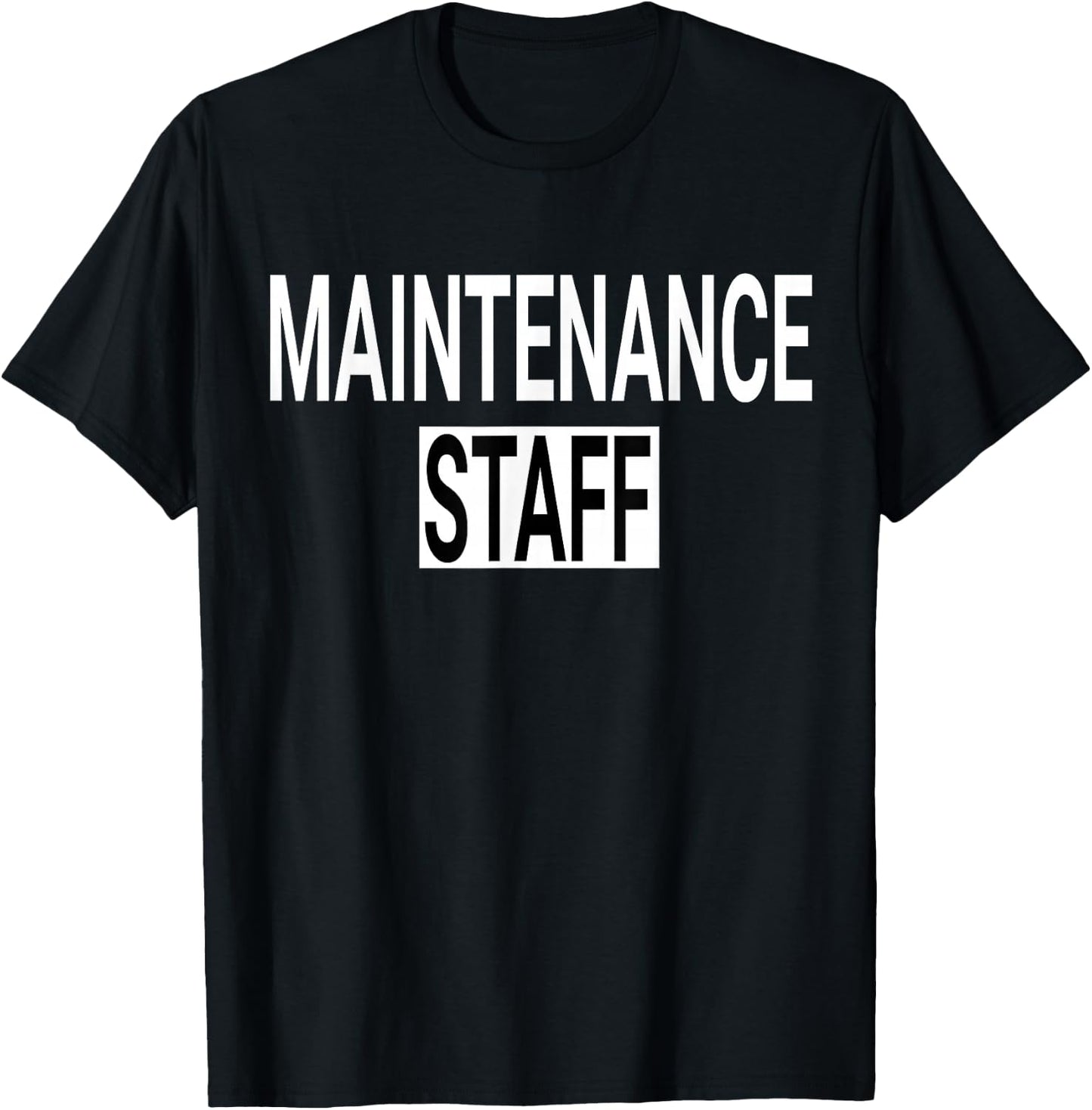 Maintenance Staff & Handyman Uniform Design T-Shirt - T-Shirt | Black