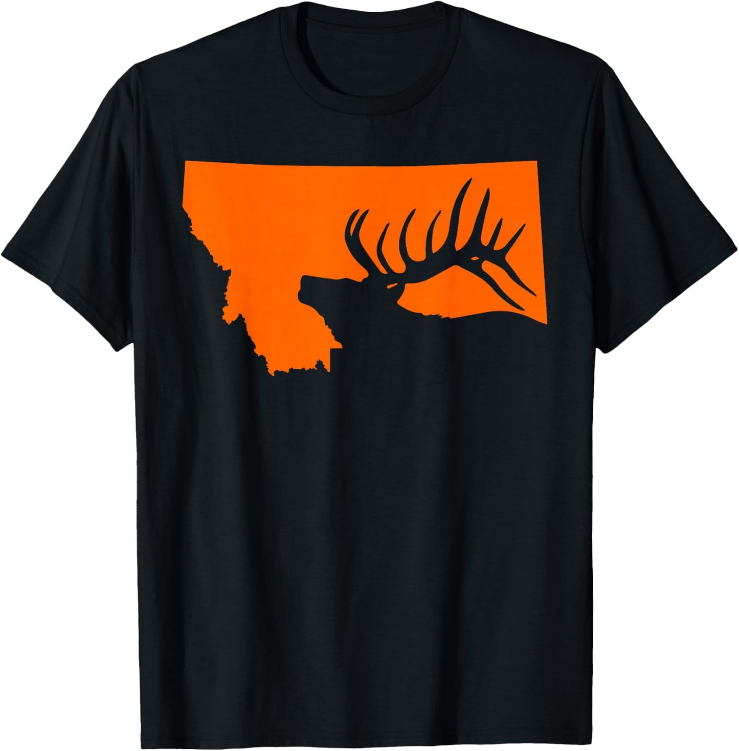 Montana Elk Hunting T-Shirt - T-Shirt | Black