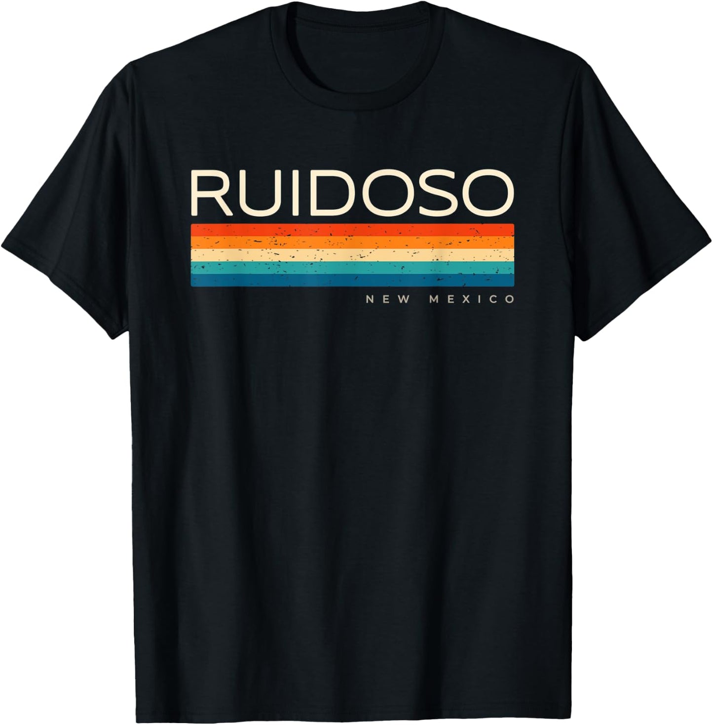Ruidoso NM New Mexico Retro Design T-Shirt - T-Shirt | Black