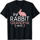 Best Rabbit Grandma Ever Cute Rabbit Lover T-Shirt - T-Shirt | Black