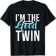 Funny The Good Bad Evil Twin Gift Im The Good Twin | Funny Halloween Horror T-Shirt - T-Shirt | Black