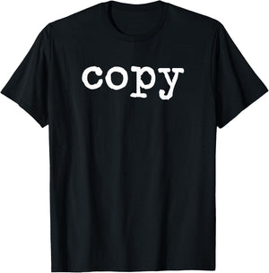 Copy funny matching family Copy+Paste T-Shirt - T-Shirt | Black