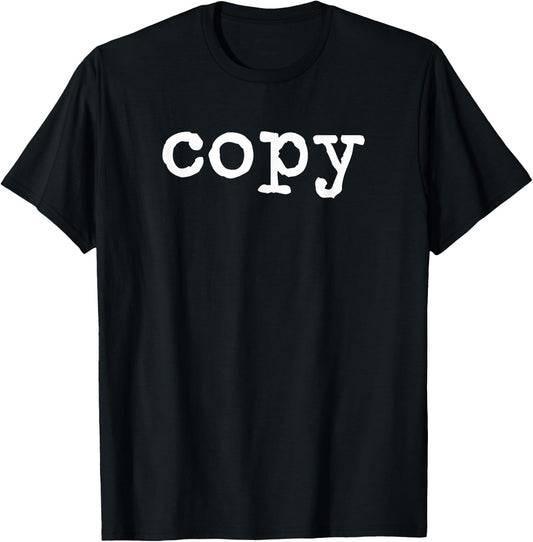 Copy funny matching family Copy+Paste T-Shirt - T-Shirt | Black