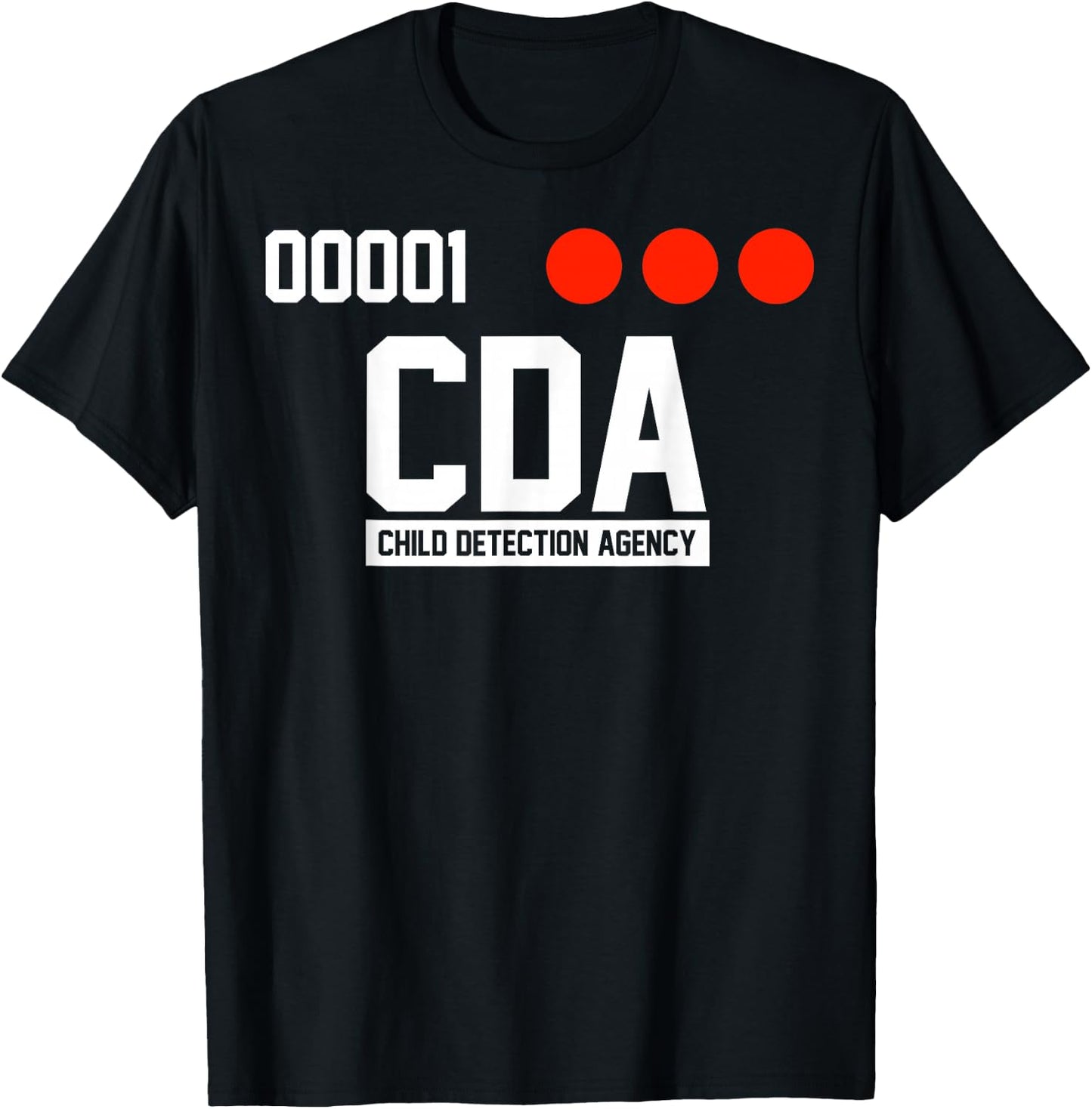 C D A Child Detection Agency T-Shirt - T-Shirt | Black