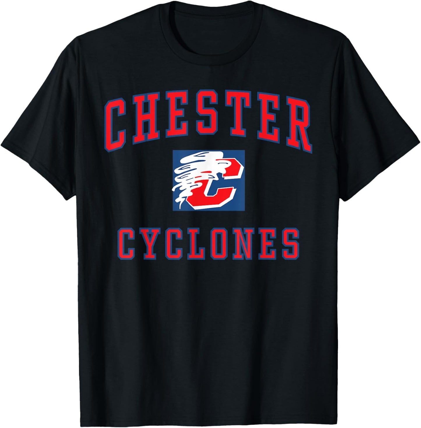 Chester High School Cyclones C1 T-Shirt - T-Shirt | Black
