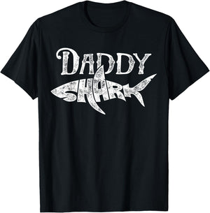 Jawsome Shark Co Daddy Shark T Shirt - Funny Family Matching Gift Fathers Day, Summer, Diving, Beach - Black, Small T-Shirt - T-Shirt | Black