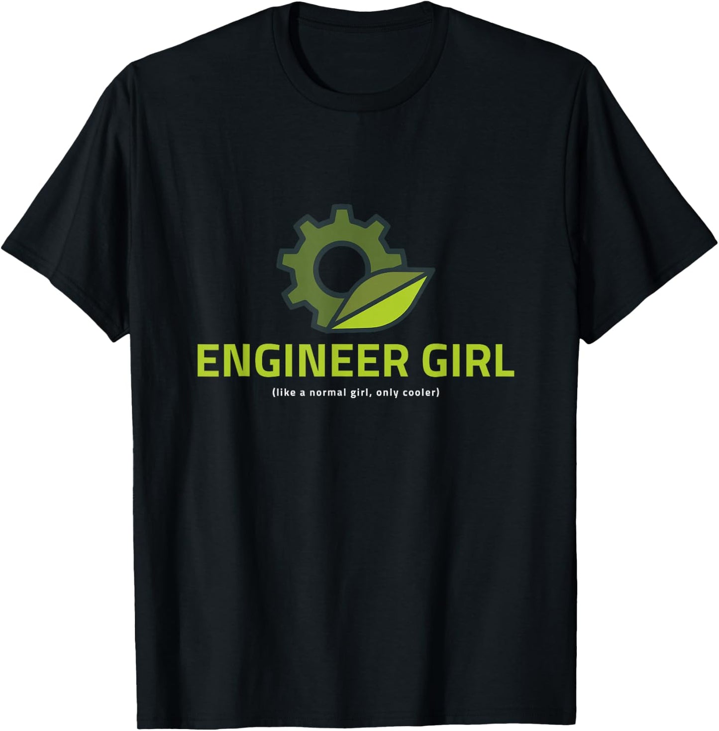 Engineer Girl Funny Cute Engineering Gift T-Shirt - T-Shirt | Black