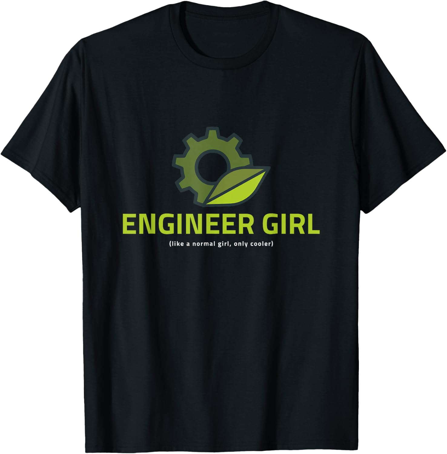 Engineer Girl Funny Cute Engineering Gift T-Shirt - T-Shirt | Black