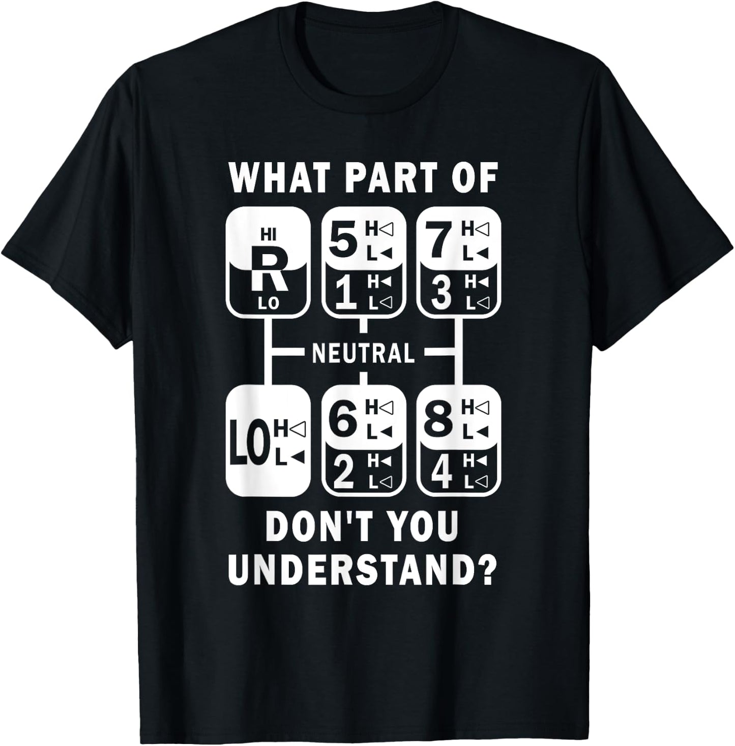 What Part Don't You Understand? Truck Gear Trucker Driver T-Shirt - T-Shirt | Black