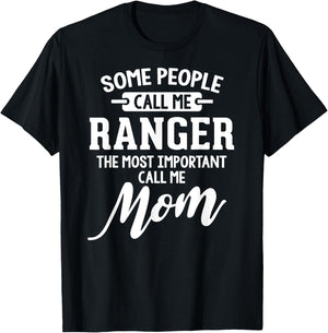 Mothers Day Design for a Ranger Mom T-Shirt - T-Shirt | Black