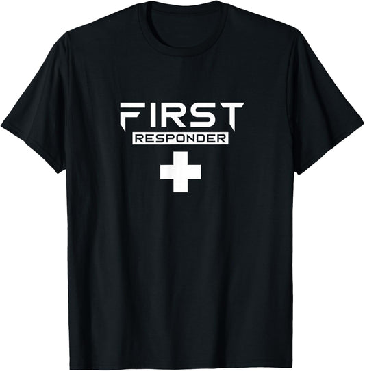 First responder EMT Paramedic Emergency Aid Helper T-Shirt - T-Shirt | Black