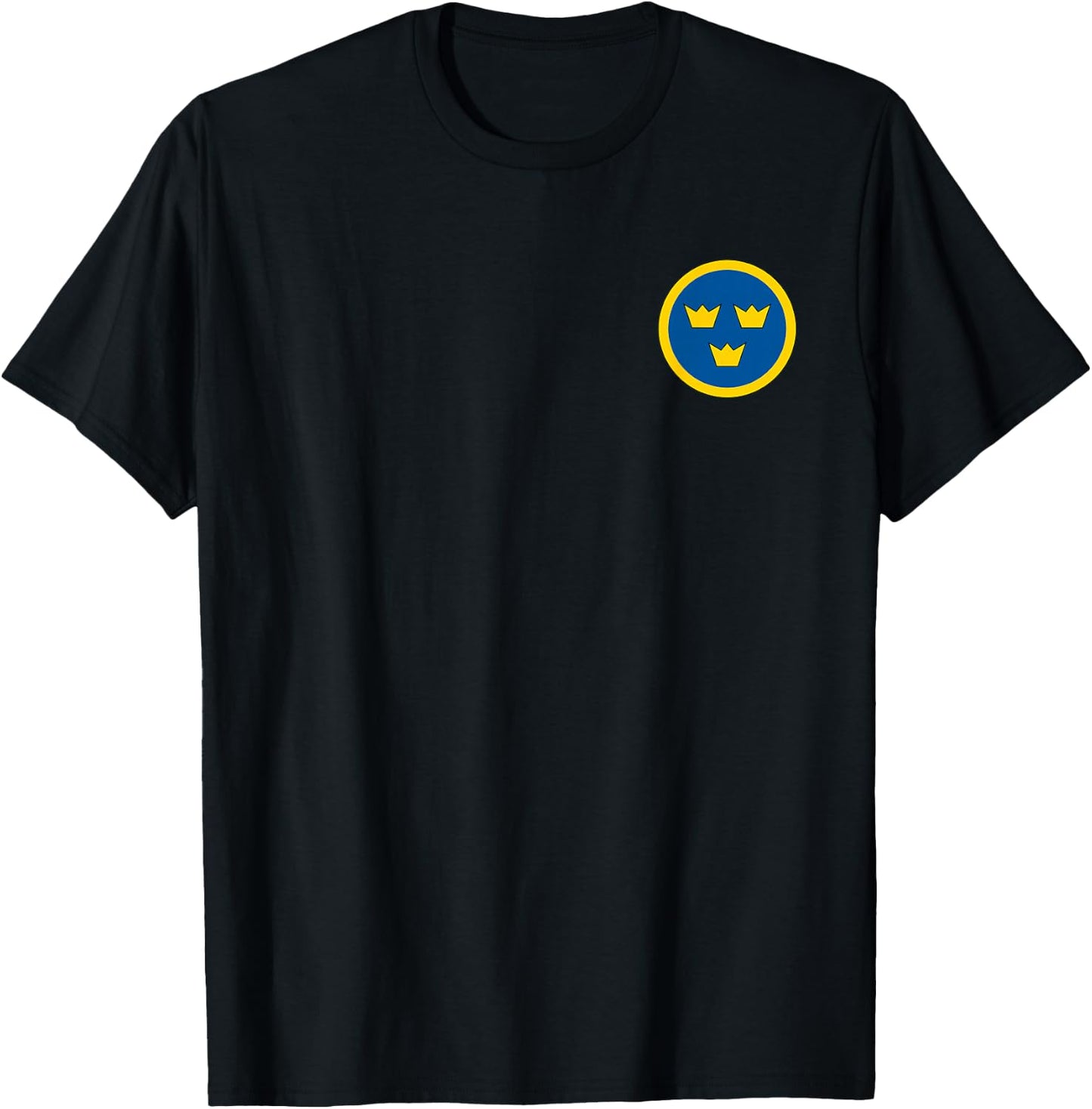 Sweden Air Force Roundel Swedaf Swedish Armed Forces T-Shirt - T-Shirt | Black