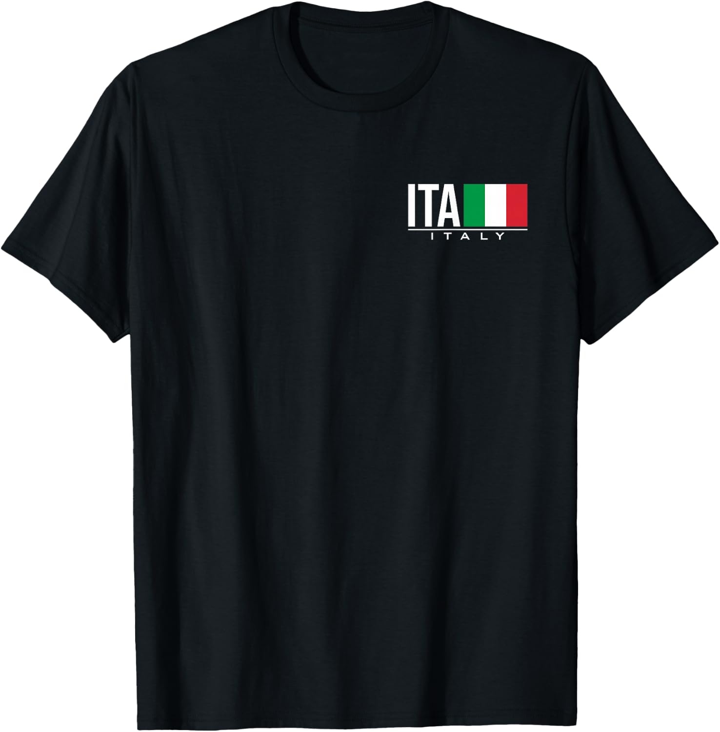 Italy Flag Italian Tricolore Sports Games Athletic Jersey T-Shirt - T-Shirt | Black