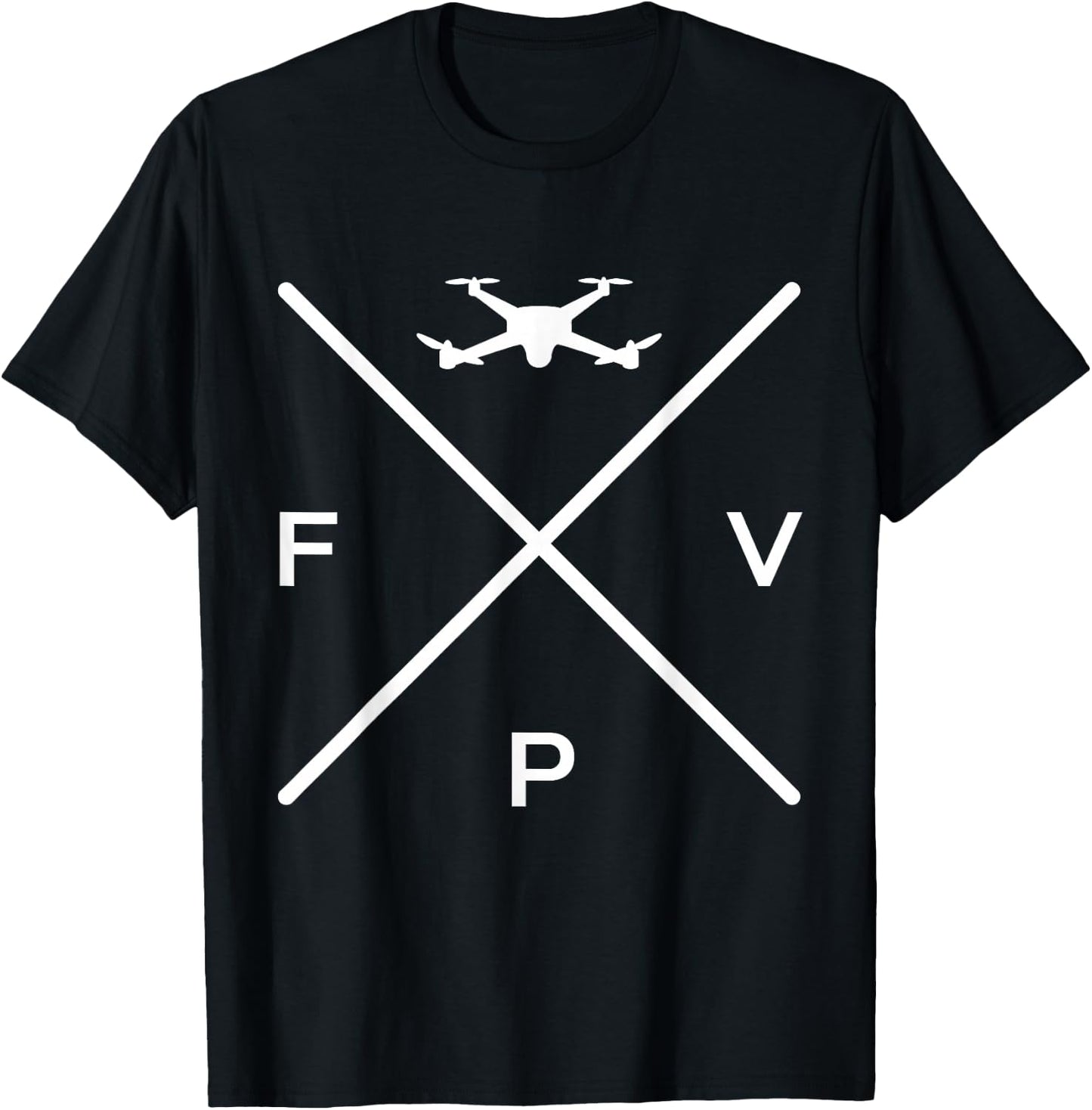 Drone Racing Quadcopter FPV Drone T-Shirt - T-Shirt | Black