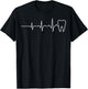 Dentists Dental Students Dental Hygienists Tooth Heartbeat T-Shirt - T-Shirt | Black