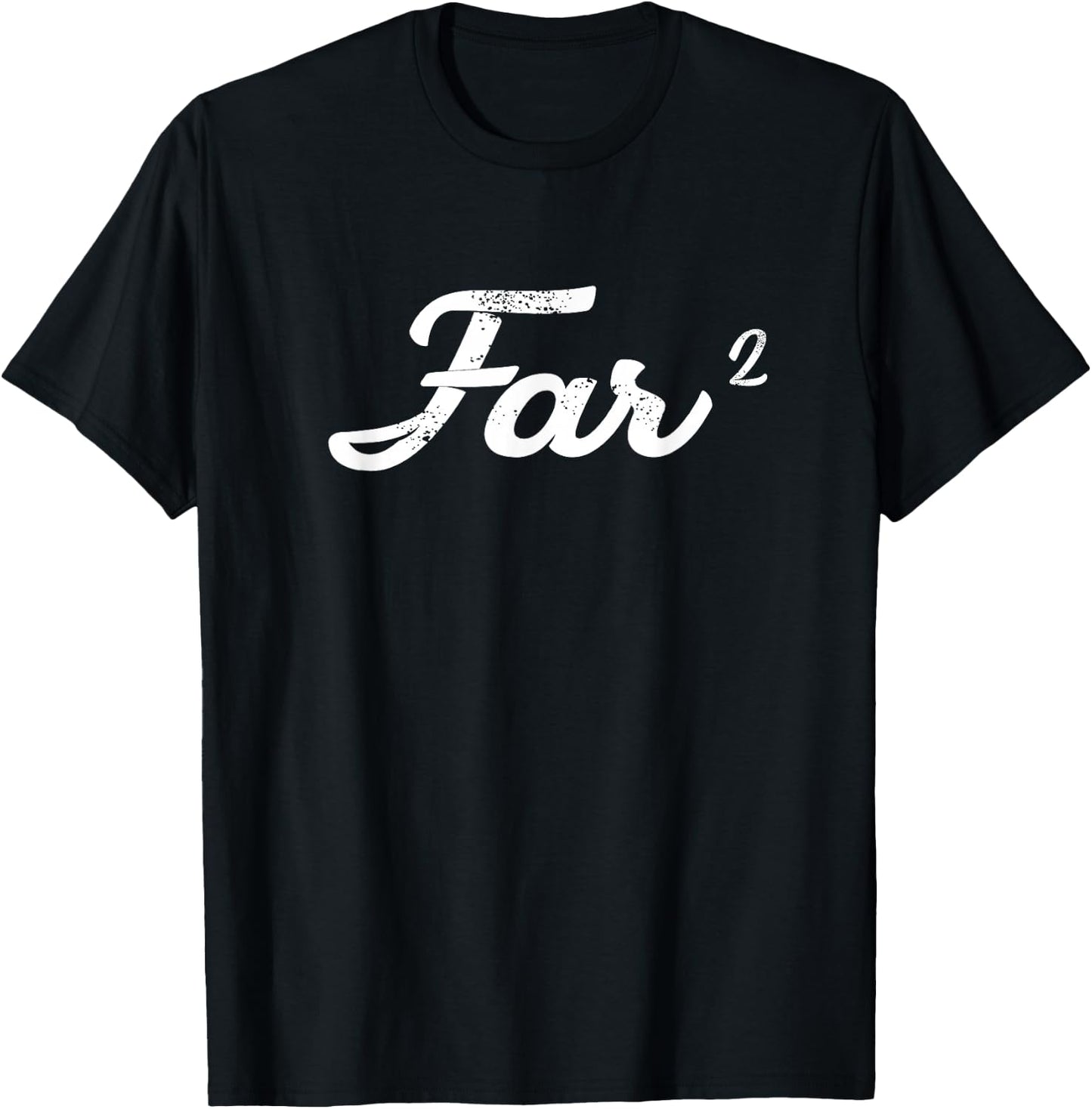 Far Squared Farfar Swedish Or Danish Grandpa Funny Math Idea T-Shirt - T-Shirt | Black