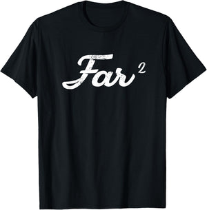 Far Squared Farfar Swedish Or Danish Grandpa Funny Math Idea T-Shirt - T-Shirt | Black