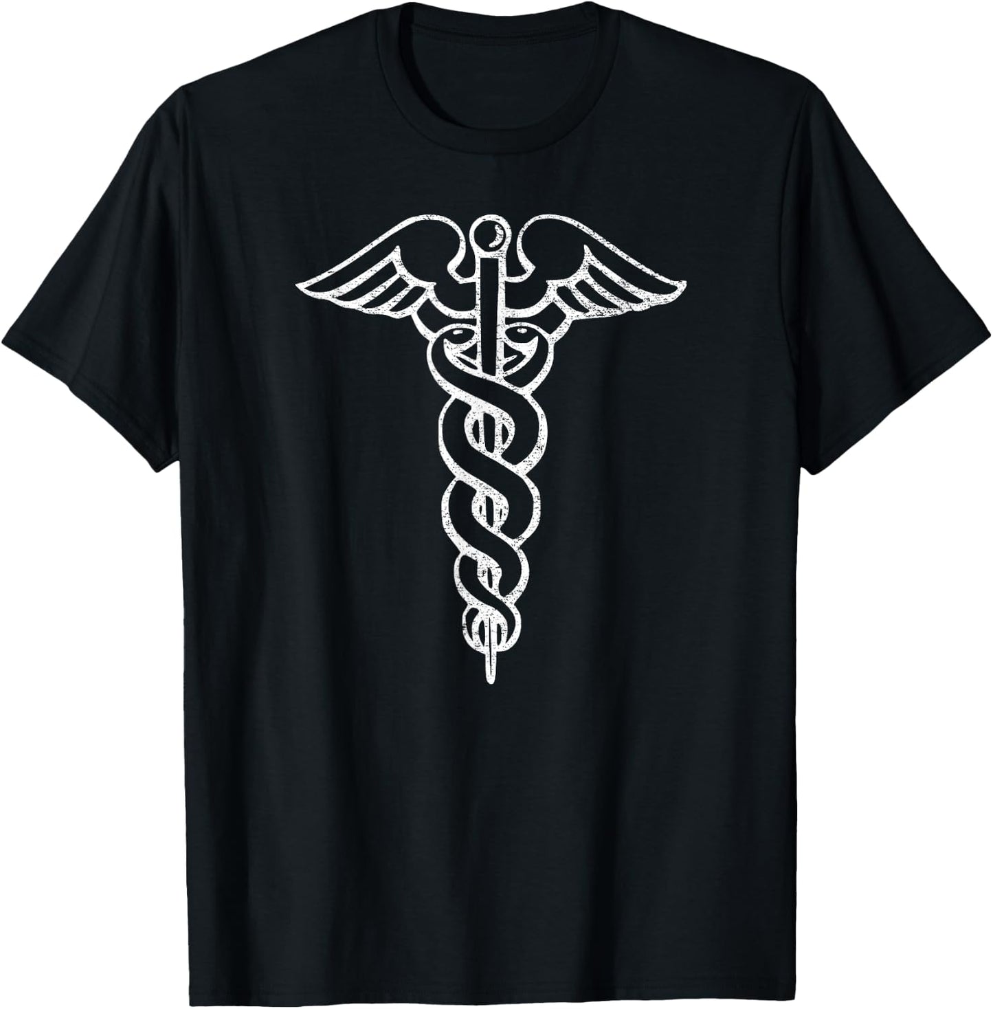 Caduceus Symbol Nurse Doctor Medic Rn Np Na Hospital T-Shirt - T-Shirt | Black