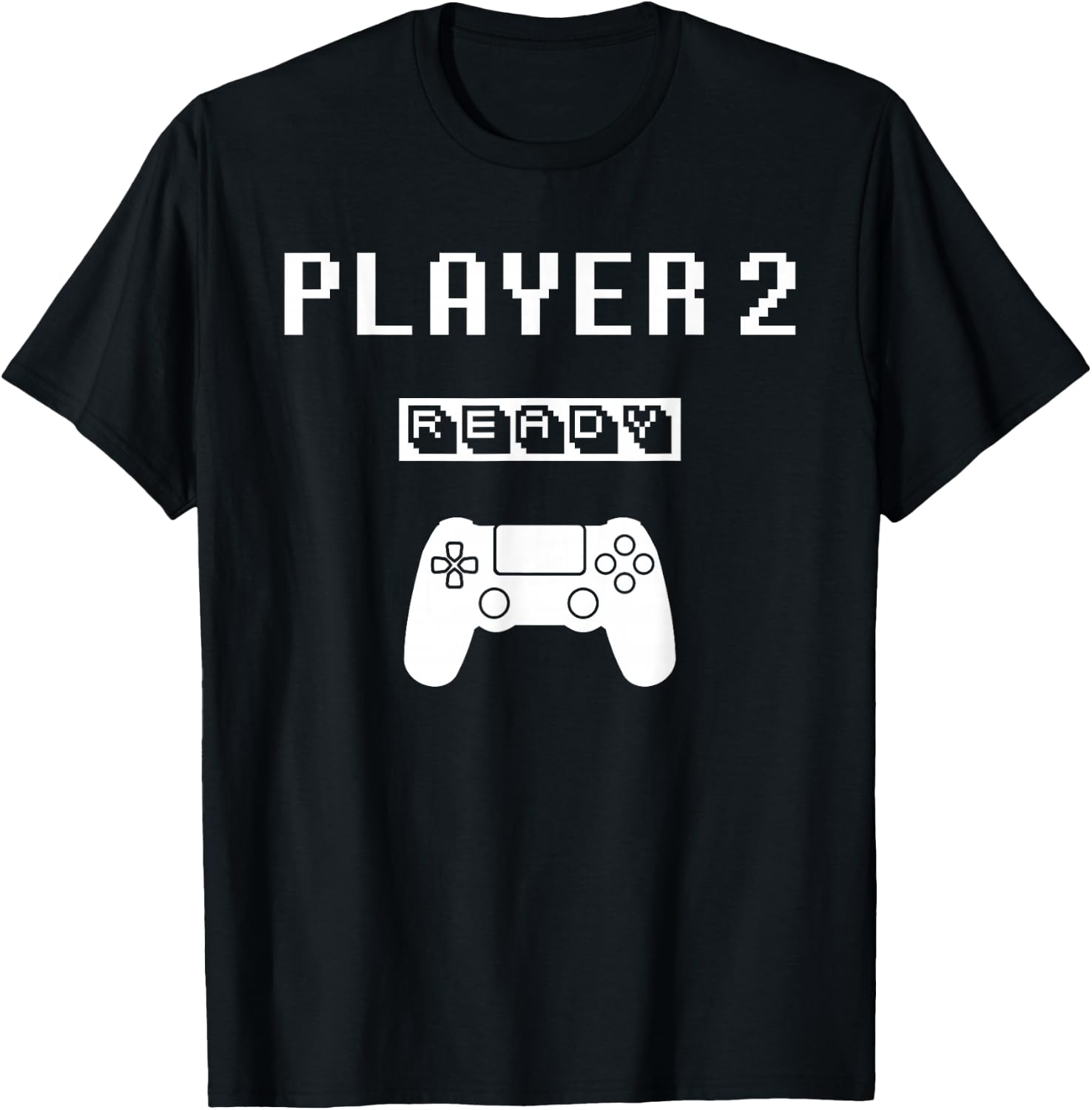 Player 1 Player 2 ready player ps game 5... Dad day Brother T-Shirt - T-Shirt | Black