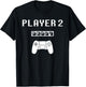 Player 1 Player 2 ready player ps game 5... Dad day Brother T-Shirt - T-Shirt | Black