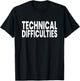 Technical Difficulties T-Shirt - T-Shirt | Black