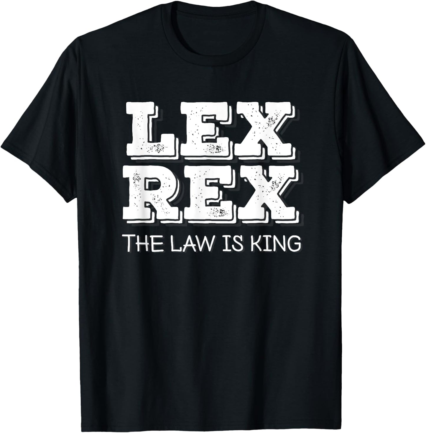 Lex Rex - The Law is King T-Shirt - T-Shirt | Black
