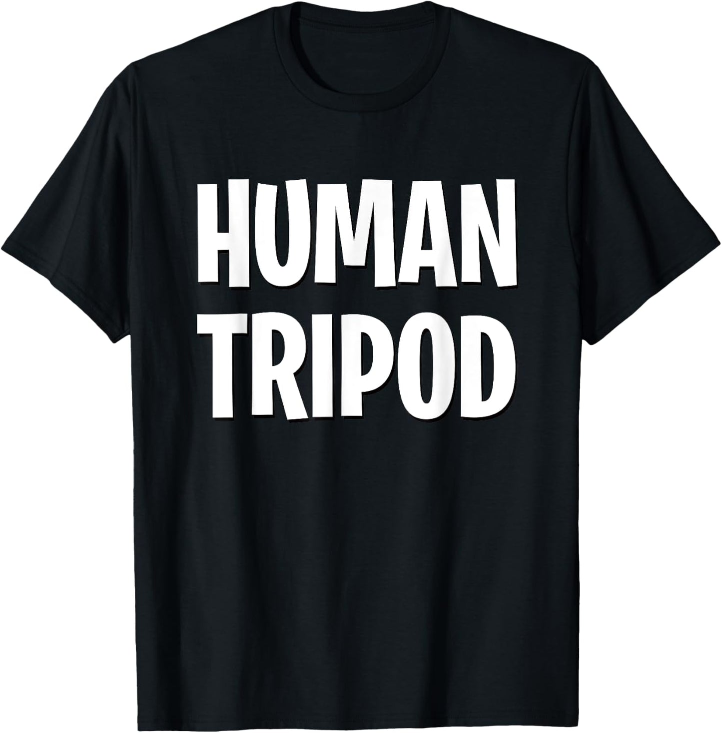 Human Tripod Unique Design T-Shirt - T-Shirt | Black