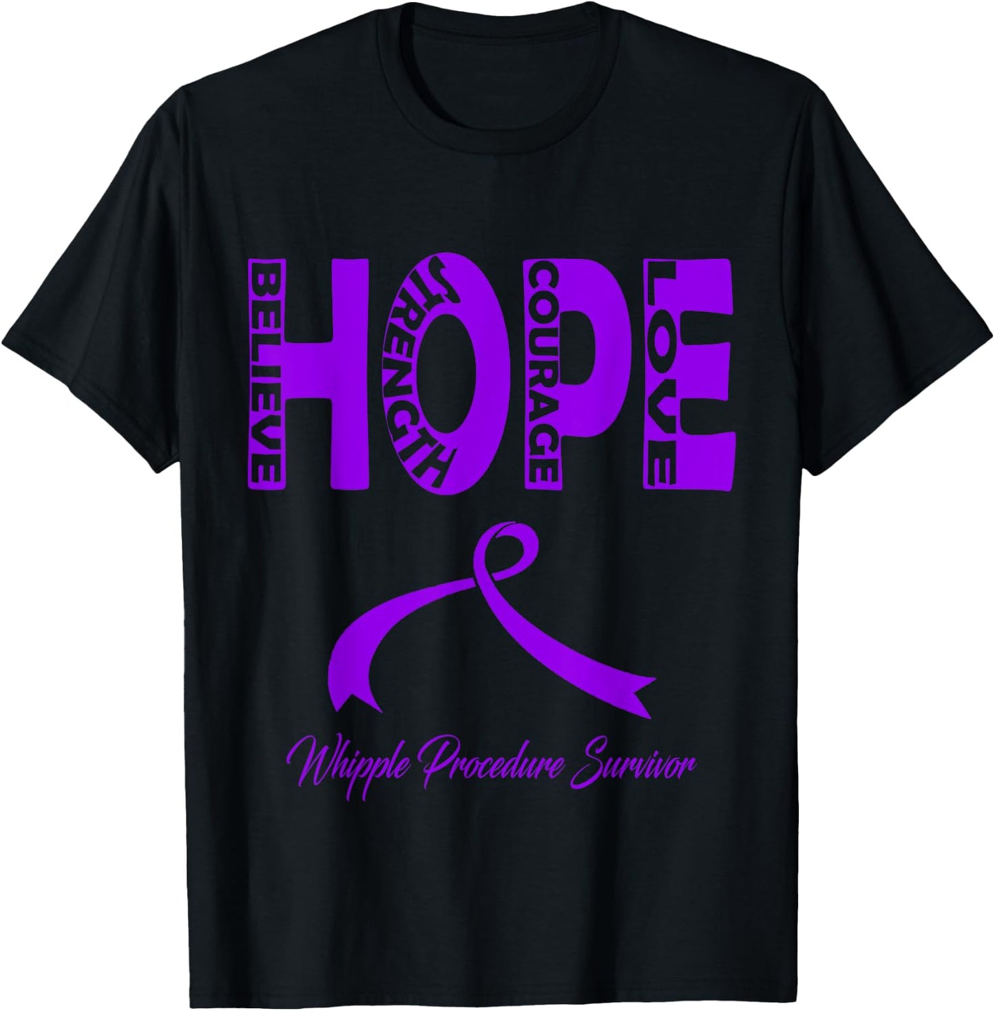 Whipple Procedure Awareness T-Shirt - T-Shirt | Black