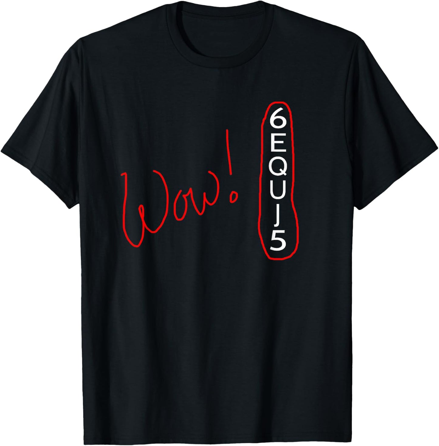 Astronomer Wow! Signal 6EQUJ5 I Funny Star Explorer T-Shirt - T-Shirt | Black