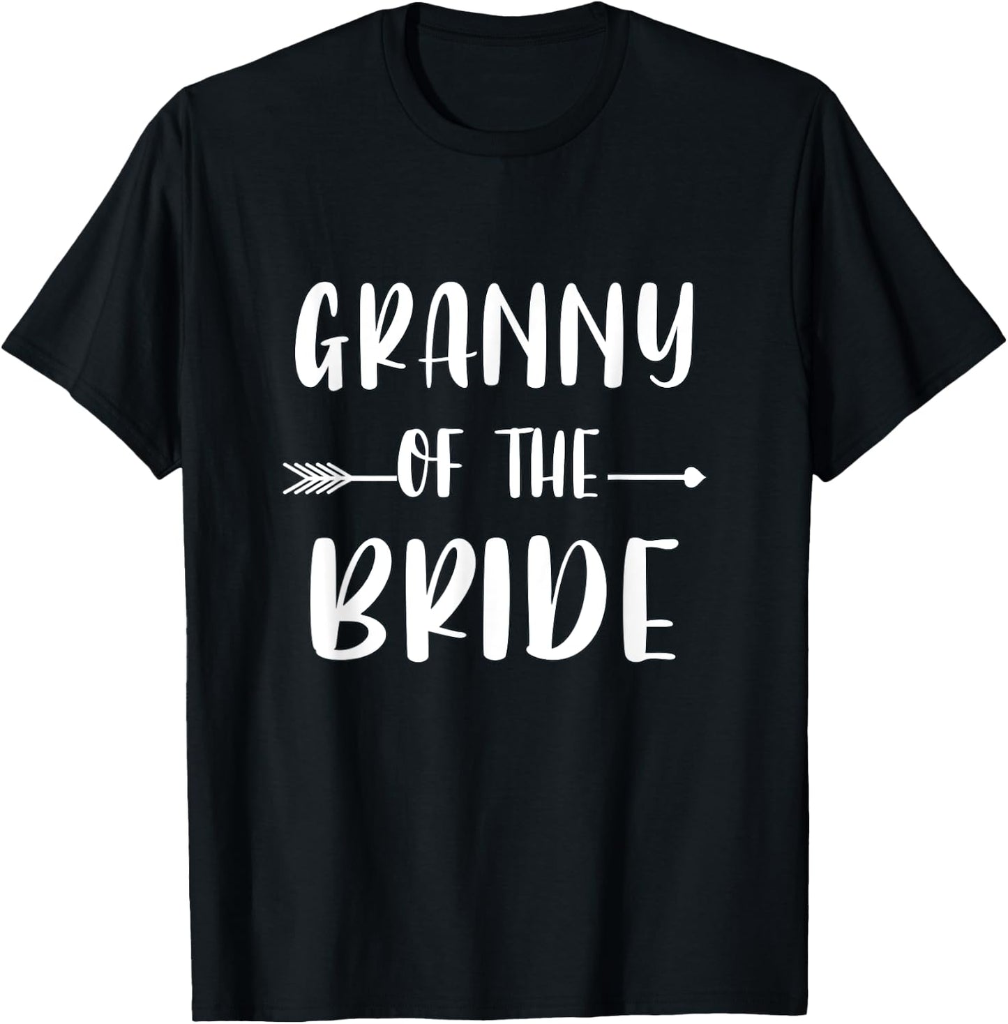 Granny Of The Bride Wedding Party Matching Bridal Party T-Shirt - T-Shirt | Black
