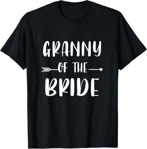 Granny Of The Bride Wedding Party Matching Bridal Party T-Shirt - T-Shirt | Black
