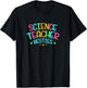 Teacher Bestie Design Colorful Science Gift T-Shirt - T-Shirt | Black
