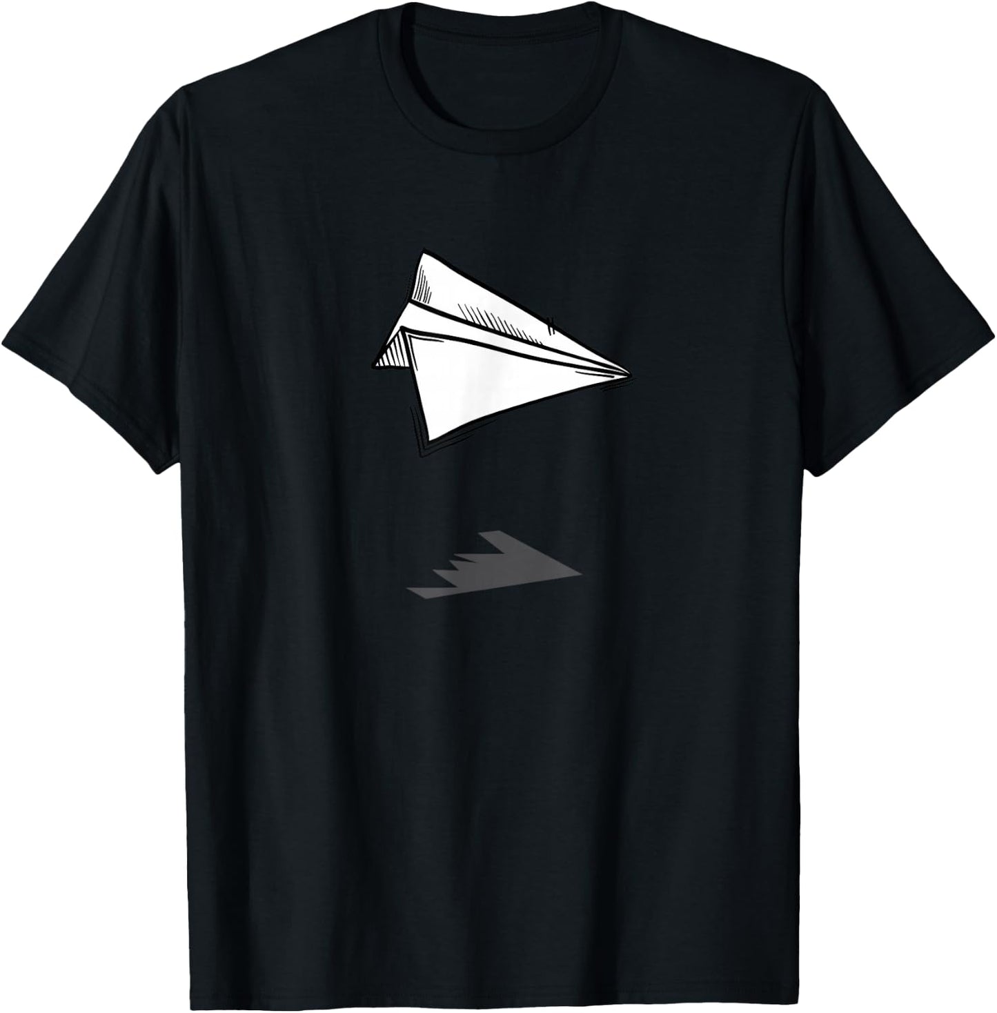 Paper Plane Shirt Aviation for Aeroplane Fans T-Shirt - T-Shirt | Black